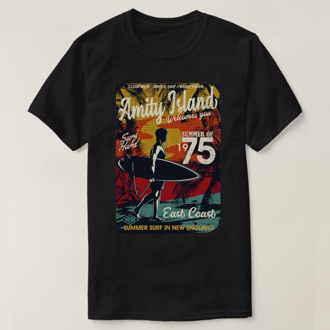 Amity Island Summer T-Shirt (Design Front)