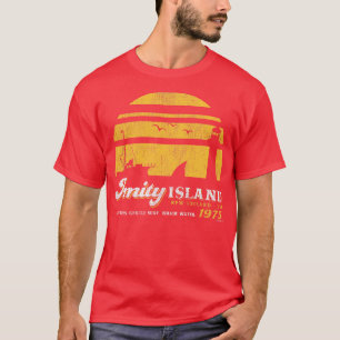 Amity Island Sunset Worn Out Universal UCS LLC T-Shirt