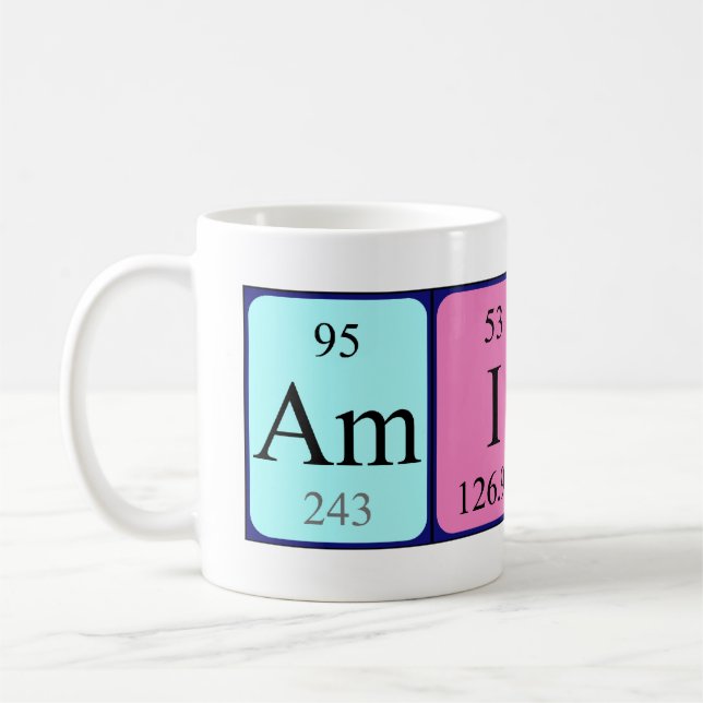 Amity periodic table name mug (Left)