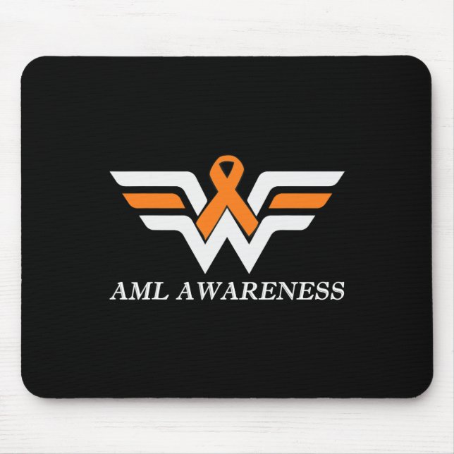 Aml Warrior I'm Fine Acute Myeloid Leukaemia Aware Mouse Pad (Front)