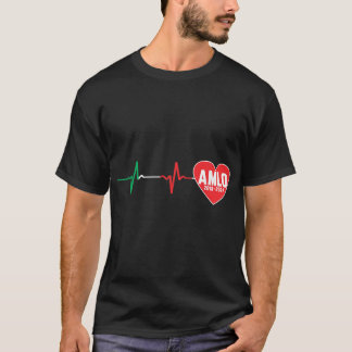 AMLO 2018 Presidente de Mexico Amlo heartbeat T-Shirt