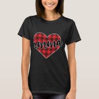 Amma Buffalo Plaid Heart Cozy Christmas Winter Pat
