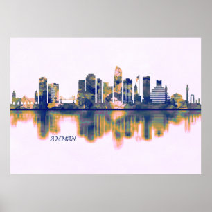 Amman Skyline Poster
