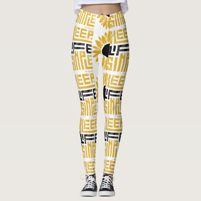 Ammo Apparel USA Keep Life Simple Leggings de femm (Devant)