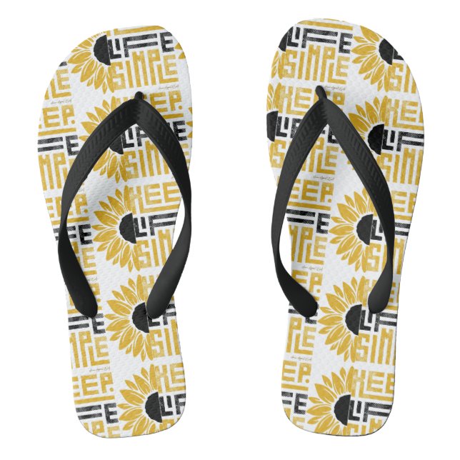 Ammo Apparel USA Keep Life Simple Unisex Flip Flops (Footbed)