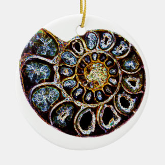 Ammonite Ceramic Ornament