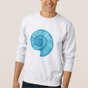 Ammonite Fossil – Neon Spiral Distortion Sweatshirt
