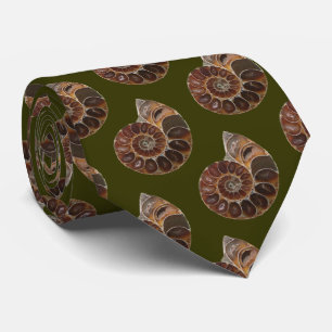 Ammonite Fossil Tie