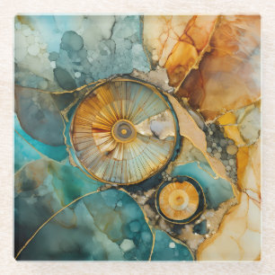 Ammonite Gem Fossil Coaster