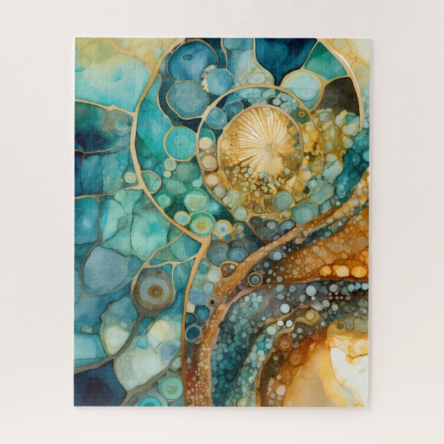 Ammonite Gem Fossil Puzzle (Vertical)