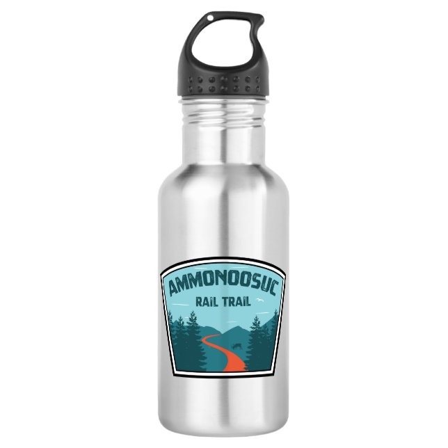 Ammonoosuc Rail Trail New Hampshire 532 Ml Water Bottle (Front)
