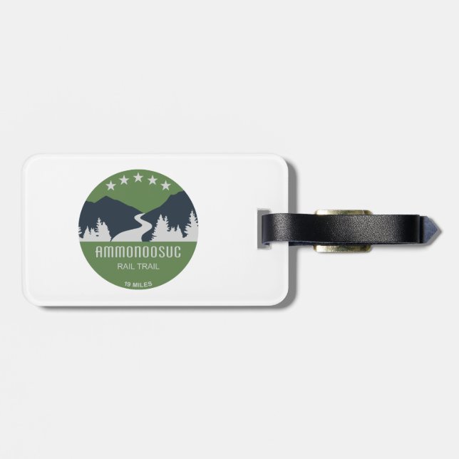 Ammonoosuc Rail Trail New Hampshire Luggage Tag (Back Horizontal)