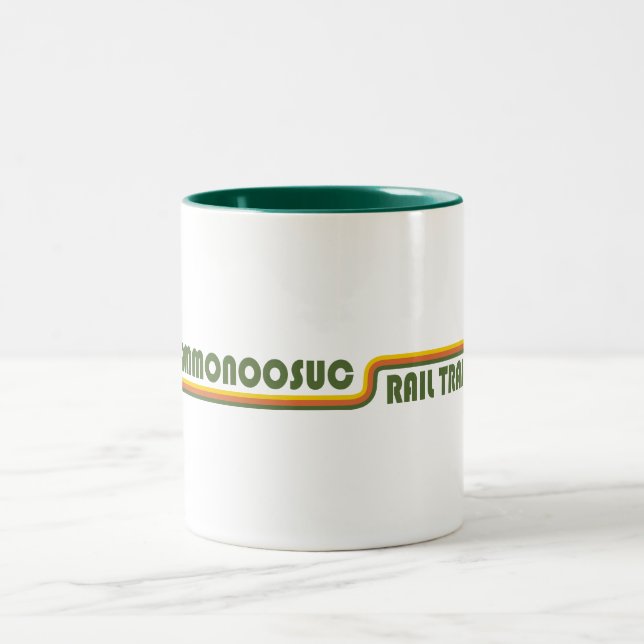Ammonoosuc Rail Trail New Hampshire Two-Tone Coffee Mug (Center)
