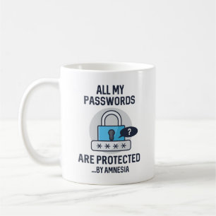 Amnesia Passwords Coffee Mug