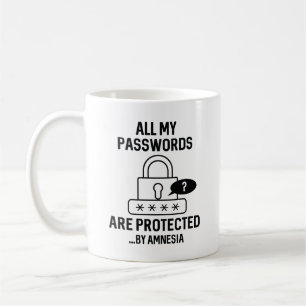Amnesia Passwords Coffee Mug