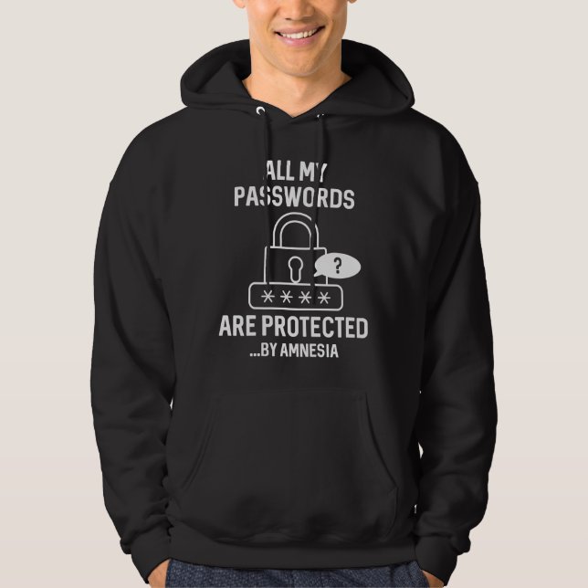 Amnesia Passwords Hoodie (Front)