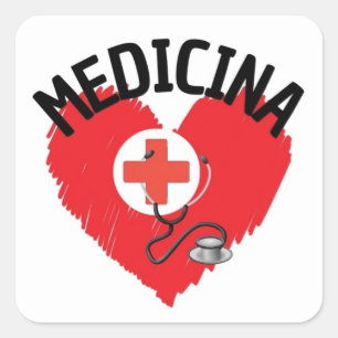 Amo Medicina Square Sticker
