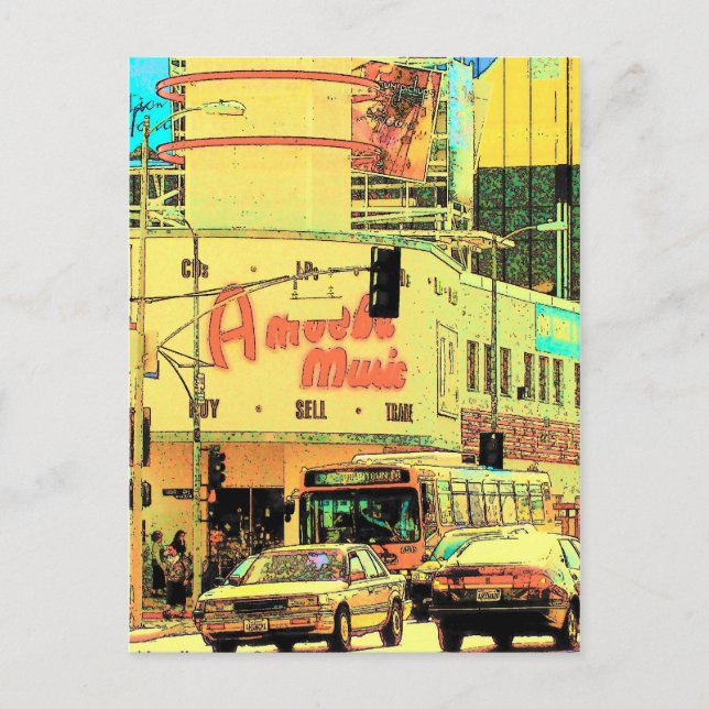 Amoeba on Sunset  - Postcard (Front)