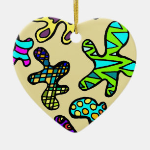 Amoebas! Ceramic Ornament