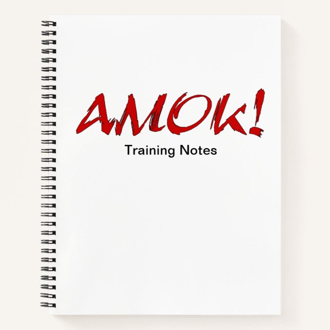 AMOK Training Notebook (Front)