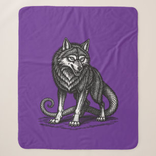 Amon Whimsy in the Wild Unknown Sherpa Blanket