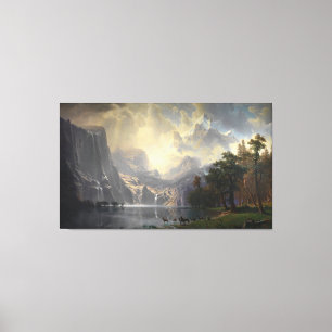 Among Sierra Nevada California mountain landscape  Canvas Print