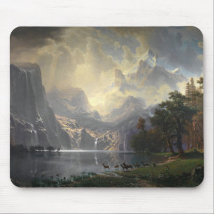 Among Sierra Nevada California mountain landscape Mouse Pad