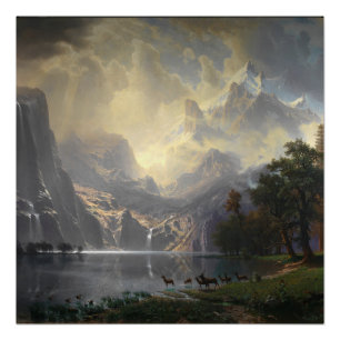 Among Sierra Nevada California mountain landscape  Poster