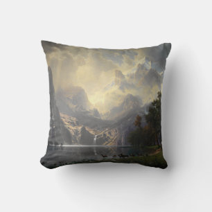 Among Sierra Nevada California mountain landscape Throw Pillow