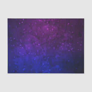 Among Stars in the Blue and Purple Galaxy Tissue Paper