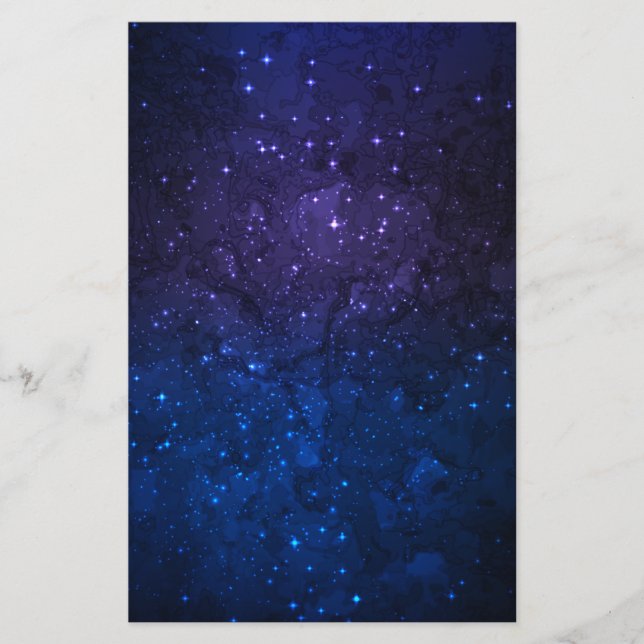 Among Stars in the Galaxy Stationery (Front)