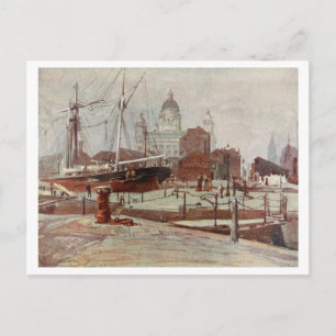 Among the Docks, Liverpool, Merseyside, England Postcard