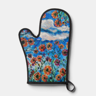 Among the Fields of Flowers Oven Mitt