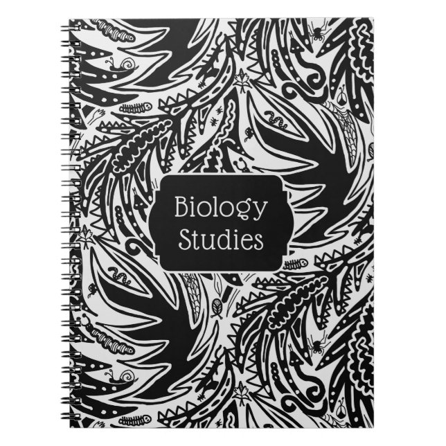 Among the Leaves Biology Studies School Notebook (Front)