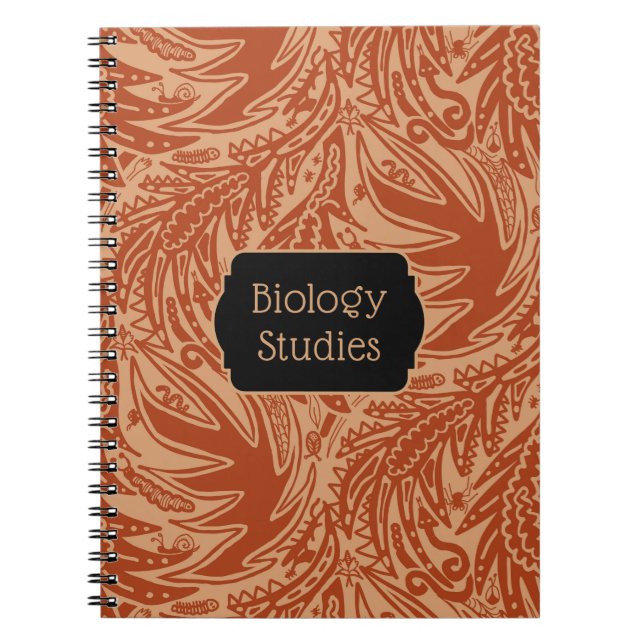 Among the Leaves Biology Studies School Notebook (Front)