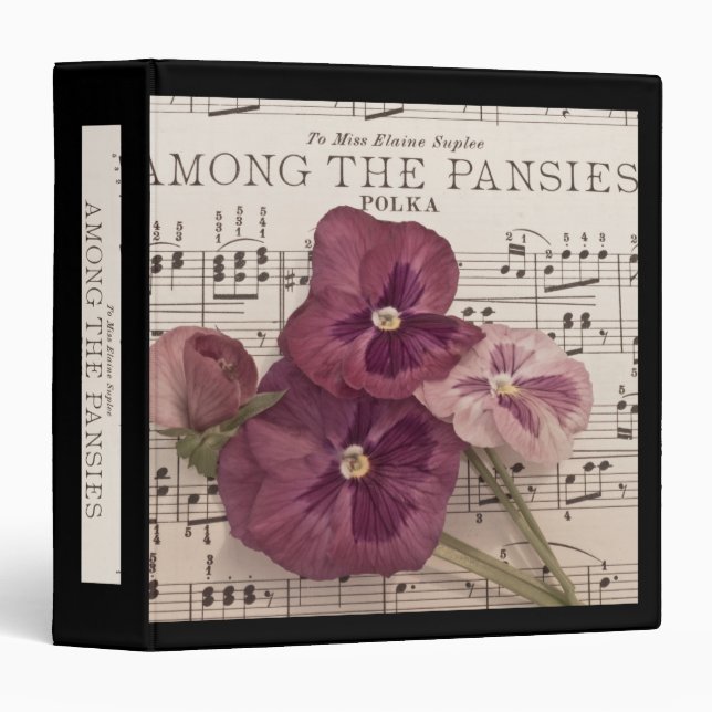 Among The Pansies Binder (Front/Spine)
