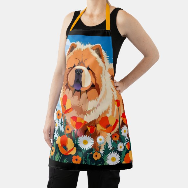AMONG THE POPPIES Chow Apron (Insitu)