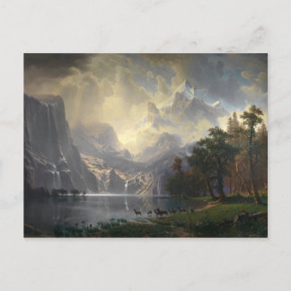 Among The Sierra Nevada By Albert Bierstadt Postcard