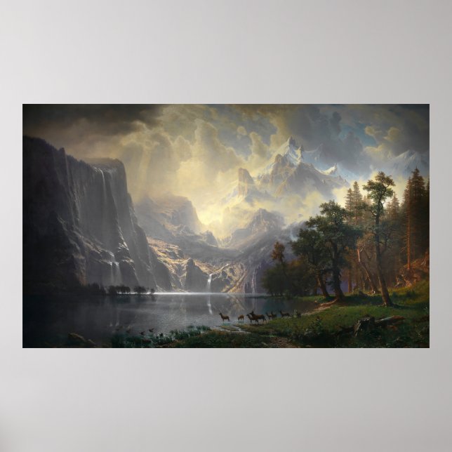 Among the Sierra Nevada, California Poster (Front)
