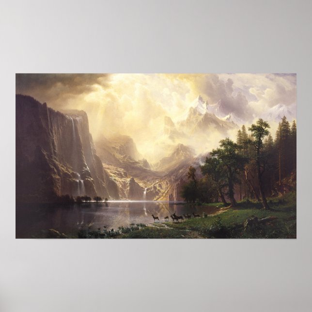 Among the Sierra Nevada Mountains Poster (Front)