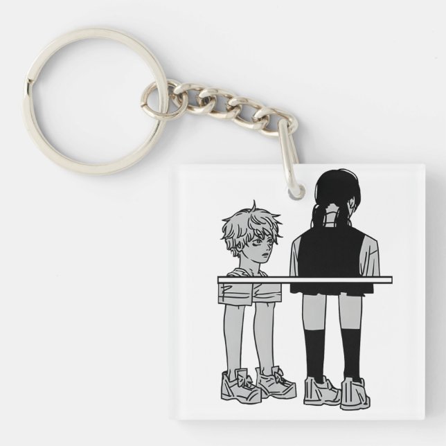 Among Us Denji & Asa  Keychain (Front)