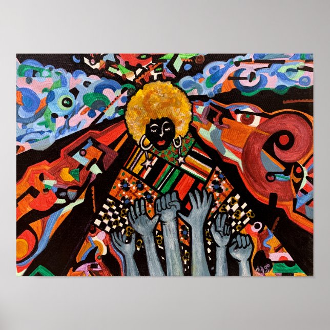 "Amongst Chaos, I Rise" Poster (Front)