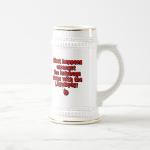 Amongst the ladybugs beer stein