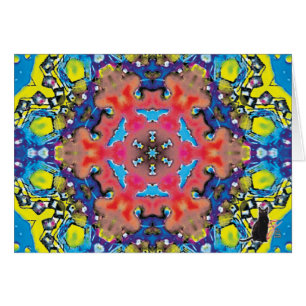 Amonium Kaleidoscope Greeting Card