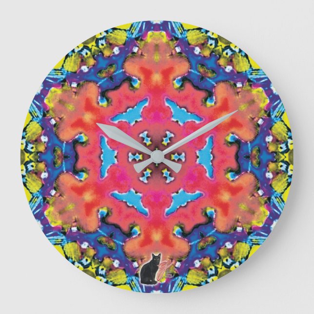 Amonium Kaleidoscope Large Clock (Front)