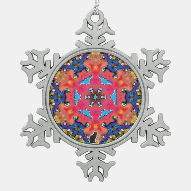 Amonium Kaleidoscope Ornement de flocon de neige (Devant)
