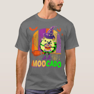Amoocado Avocado Cow Halloween Witch Funny Farmer T-Shirt