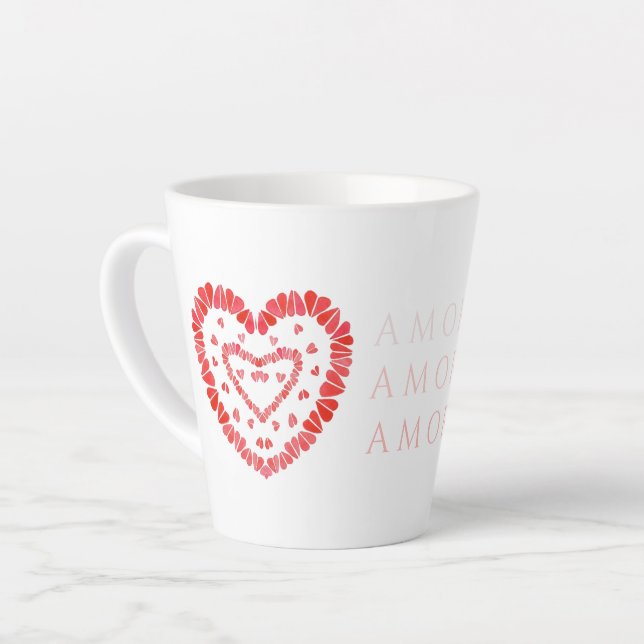 AMOR ESPAGNOL AMOUR Latte Mug (Angle gauche)