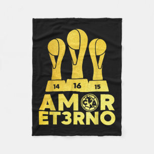 Amor Et3rno America Tricampeon  Fleece Blanket