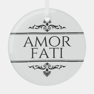 Amor Fati Glass Ornament